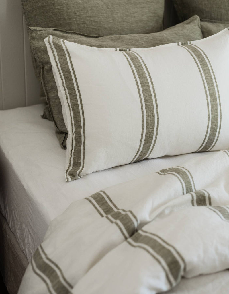 Fitted Sheet - White Bed Linen - Single to Super King