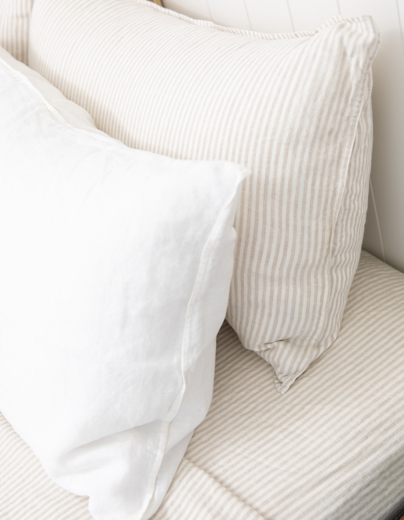 100% Linen Fitted Sheet from Salt Living | Welcome Home.