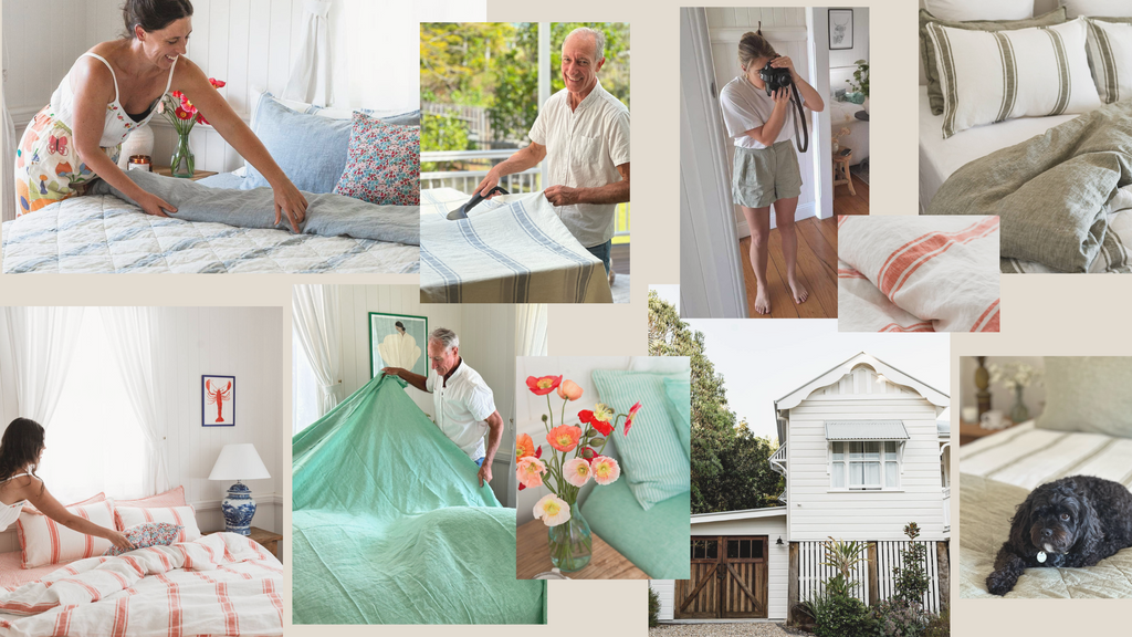 A little look behind the scenes of our recent Salt Living photo-shoot
