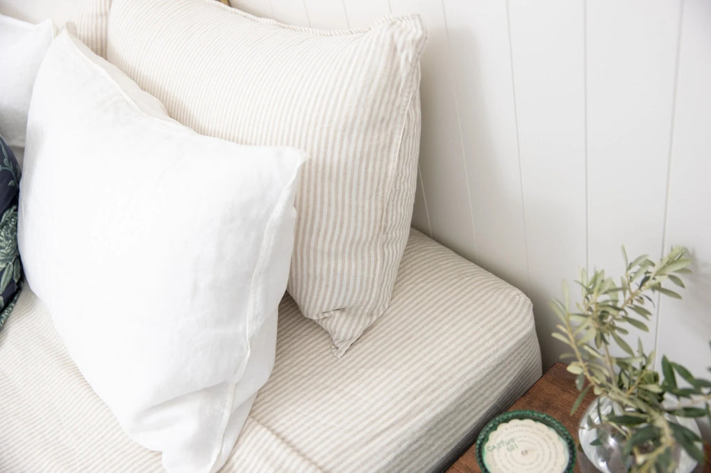 Fitted & Flat Linen Sheets: Single to Super King Linen Bedding