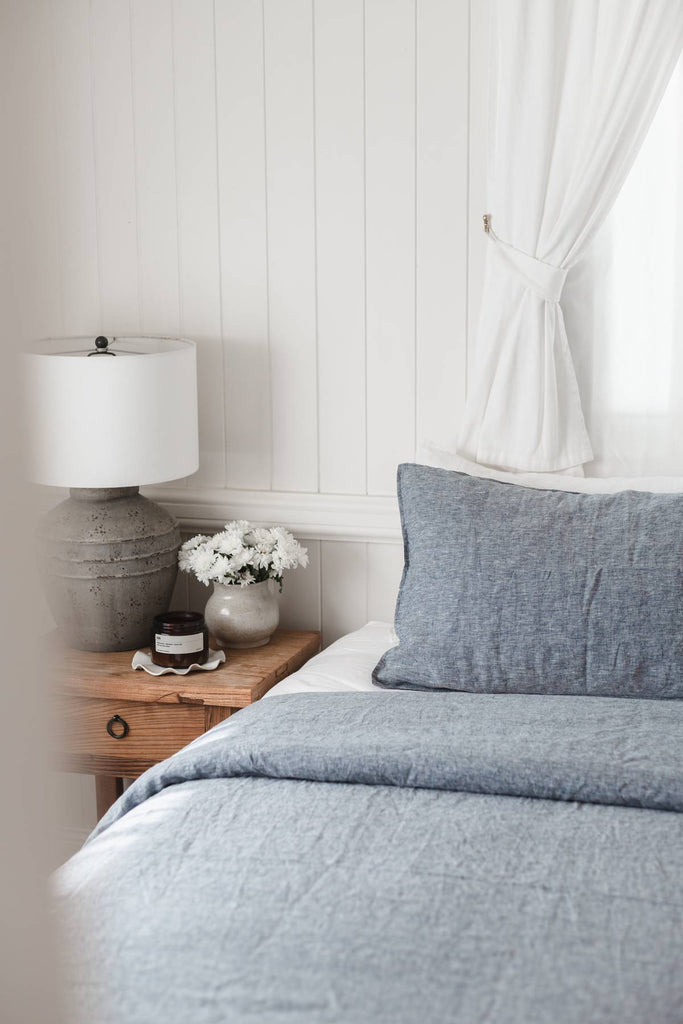 Indigo Linen Bedding - Salt Living