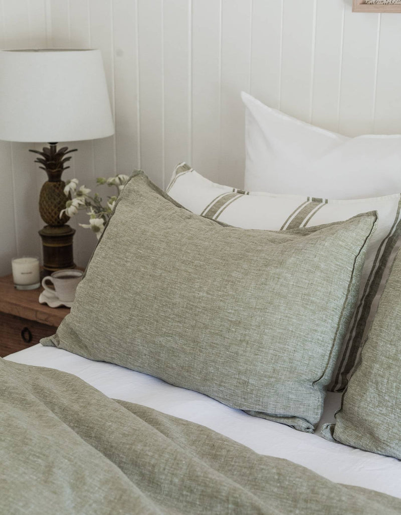 Kelp Linen Bedding - Salt Living