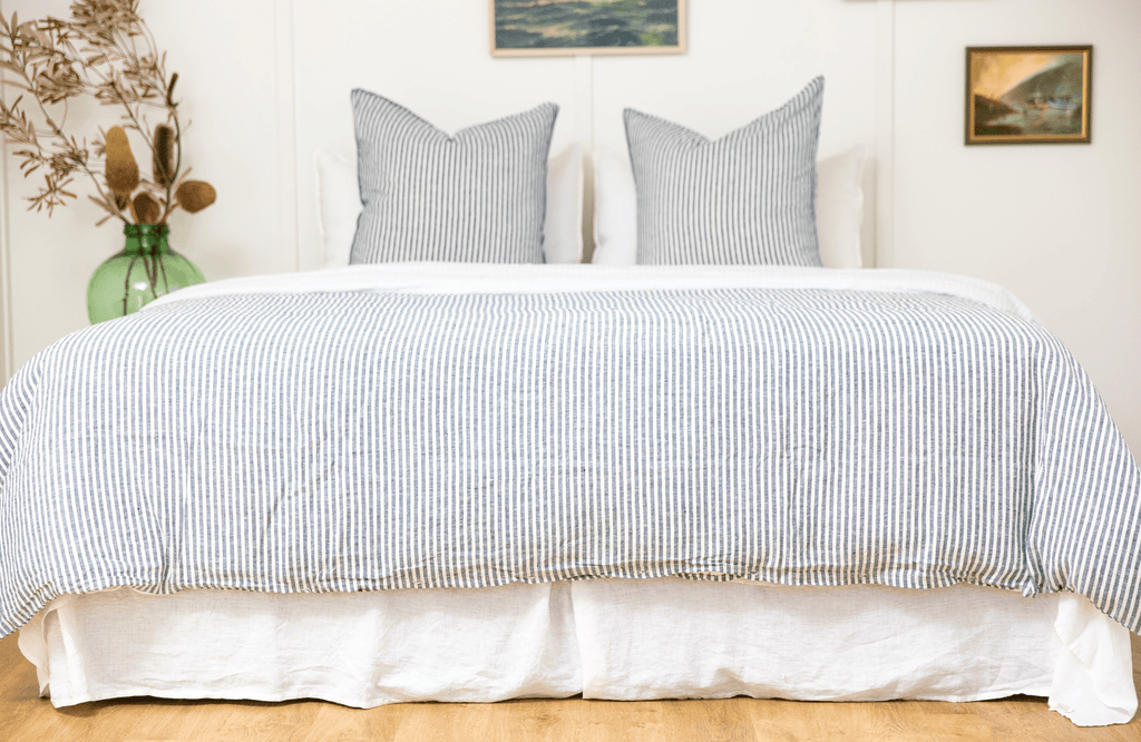 Linen Valances: Single to Super King Linen Bedding - Salt Living