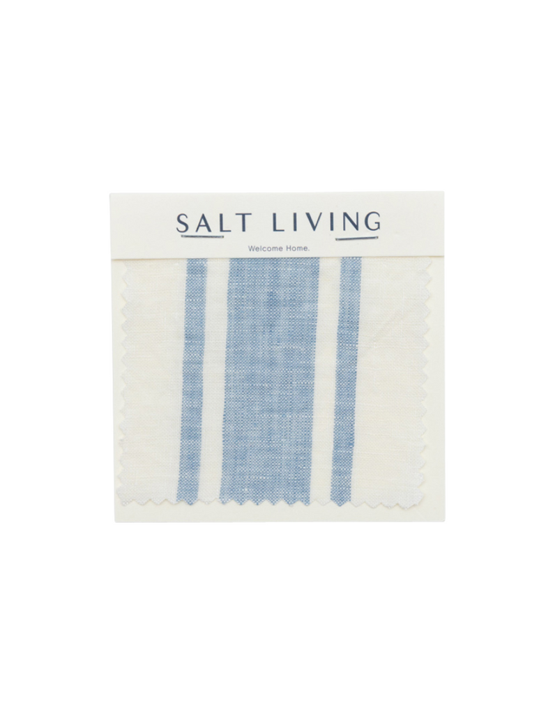 French Blue Ticking Stripe Linen Duvet Cover Set 