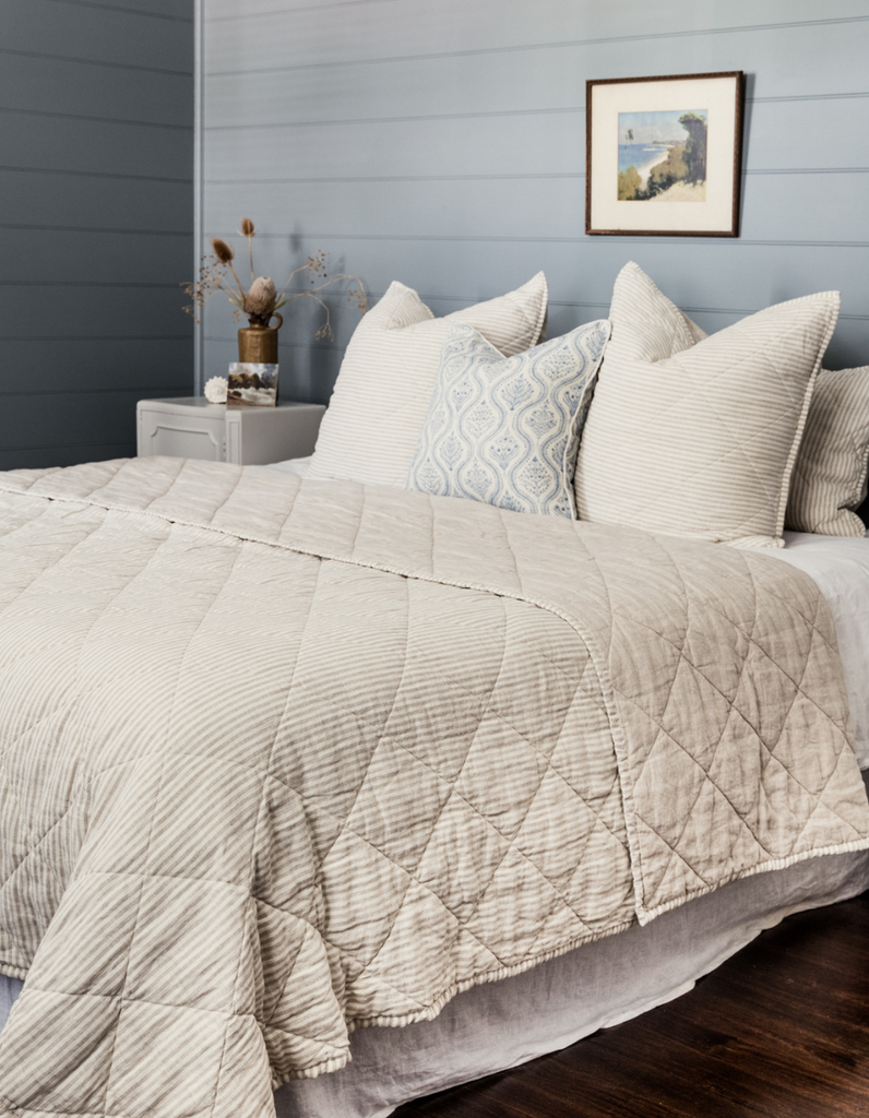 Quilt in Natural – Linen Bedding - Single to Super King