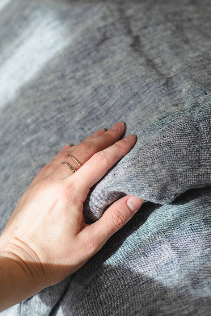 Linen Duvet Cover Set - Indigo - Salt Living