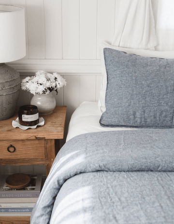 Linen Duvet Cover Set - Indigo - Salt Living