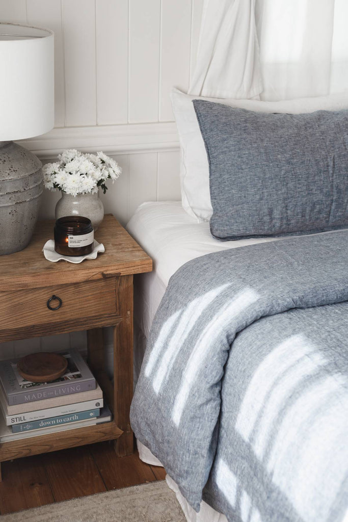Linen Duvet Cover Set - Indigo - Salt Living