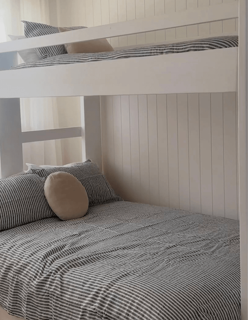 Linen Duvet Cover Set - Indigo Stripe - Salt Living