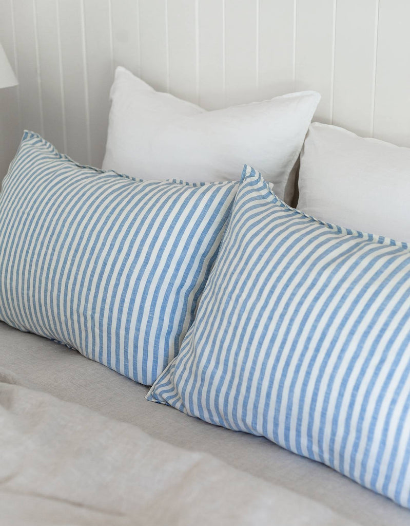 Linen European Pillowcases - White - Salt Living
