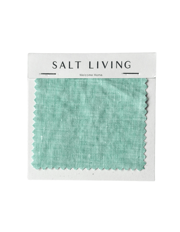 Linen Fabric Swatch - Sea Green - Salt Living