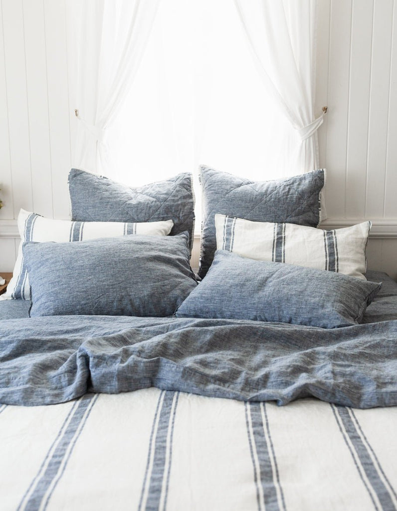 Linen Pillowcase Set - Indigo - Salt Living