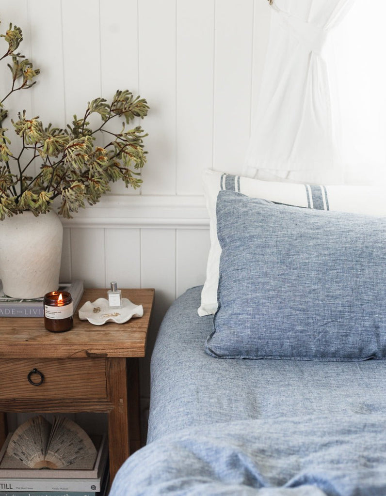 Linen Pillowcase Set - Indigo - Salt Living