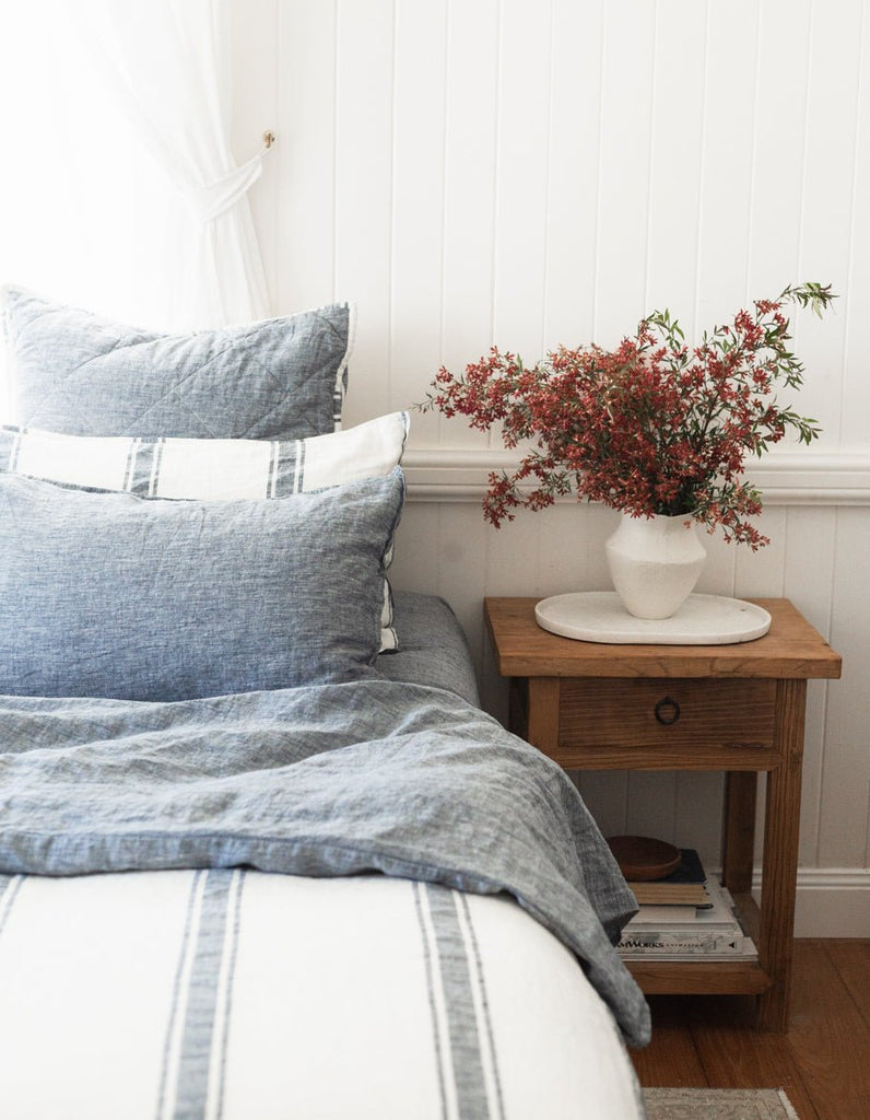 Linen Pillowcase Set - Indigo - Salt Living