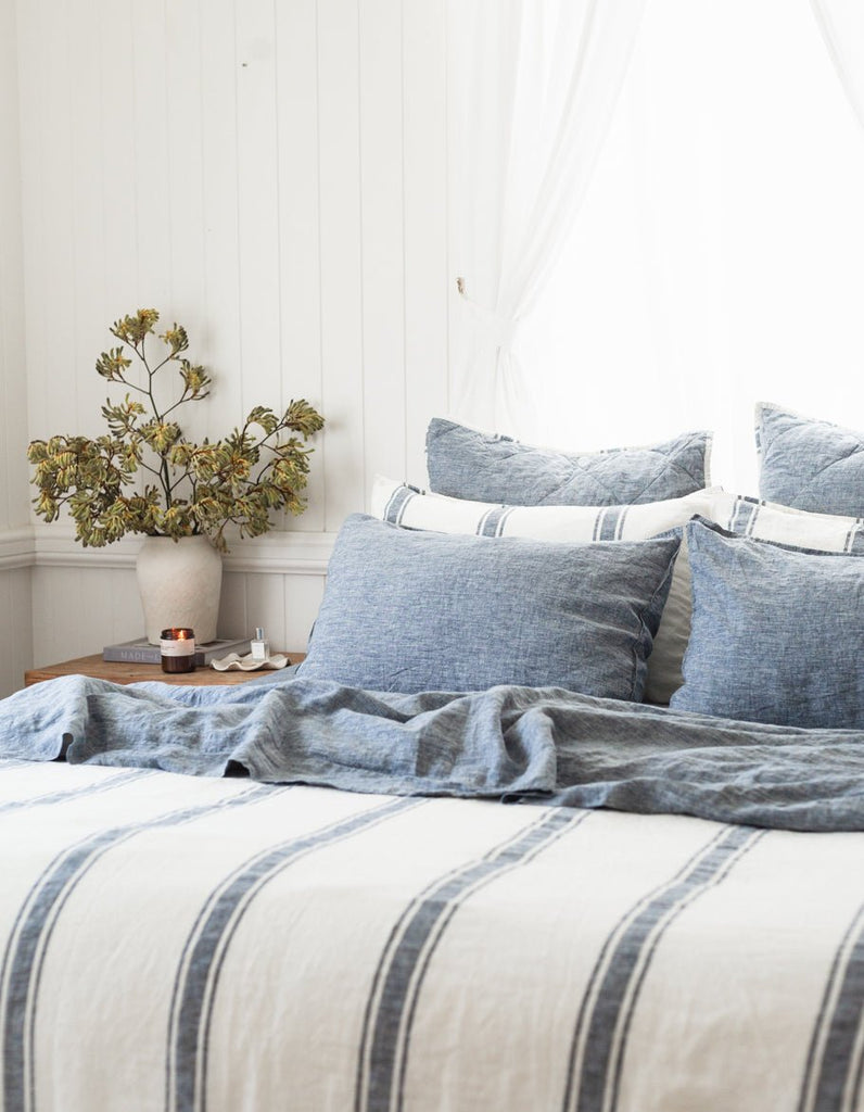 Linen Pillowcase Set - Indigo - Salt Living