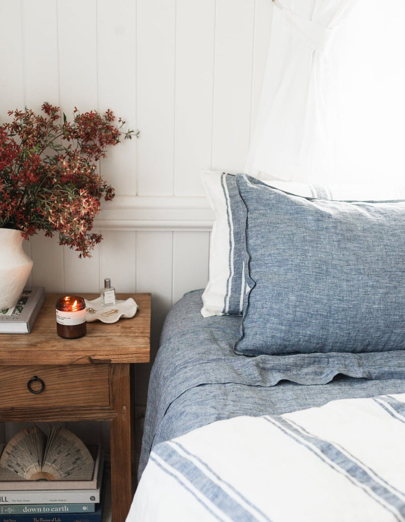 Linen Pillowcase Set - Indigo - Salt Living