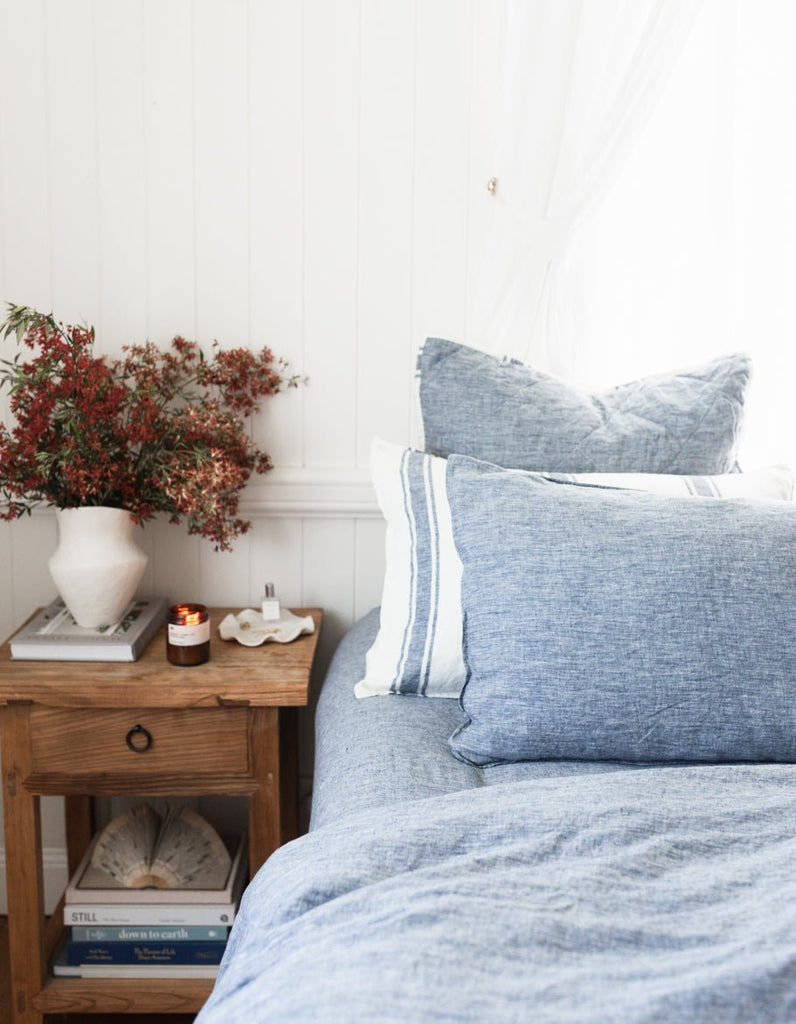 Linen Pillowcase Set - Indigo - Salt Living