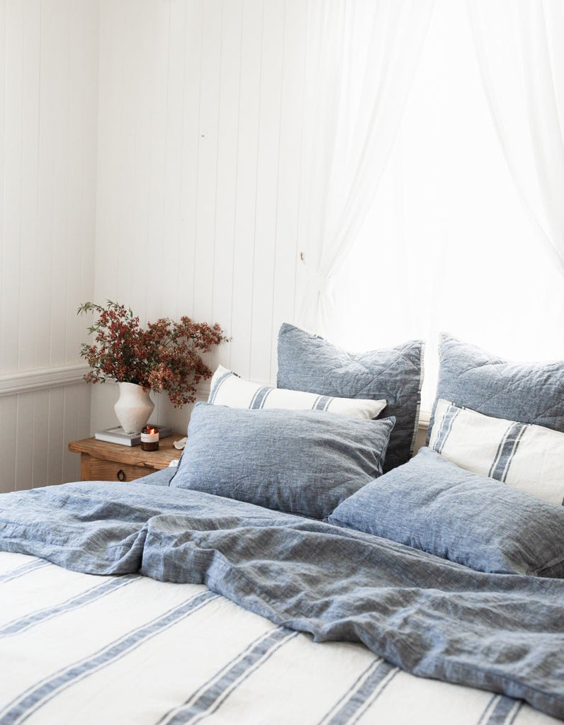 Linen Pillowcase Set - Indigo - Salt Living