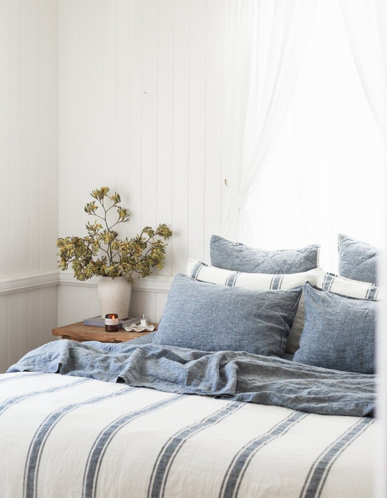 Linen Pillowcase Set - Indigo - Salt Living