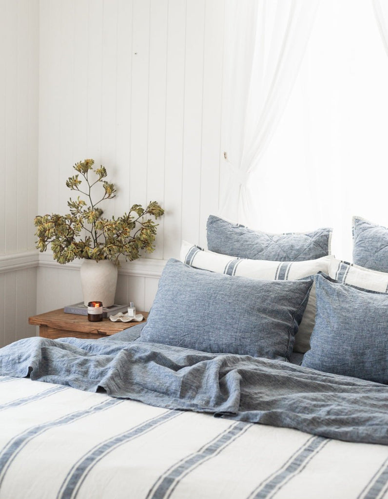 Linen Pillowcase Set - Indigo - Salt Living