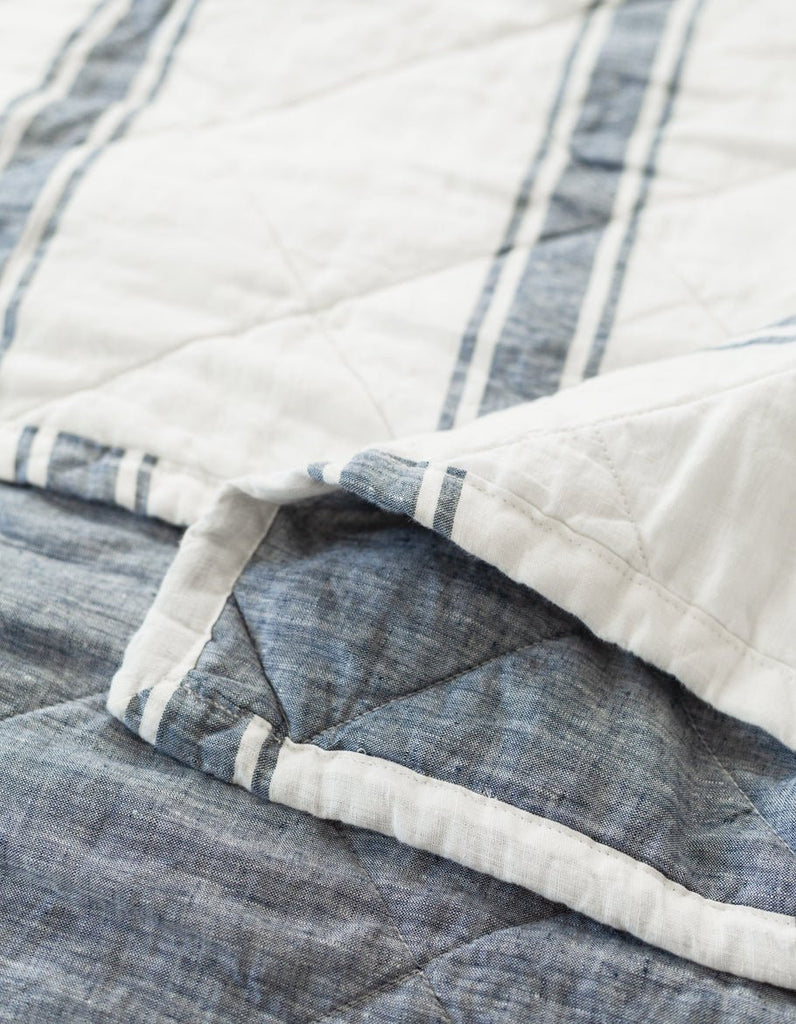 Linen Quilt - Indigo - Salt Living