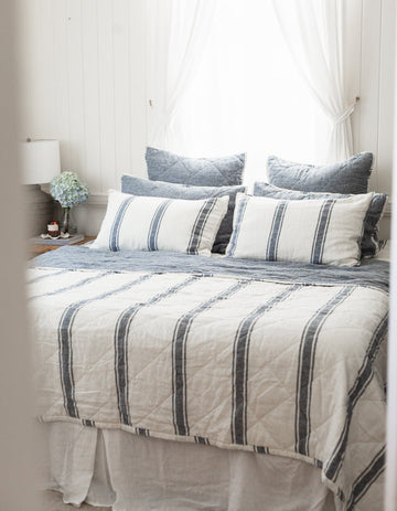 Linen Quilt - Indigo - Salt Living