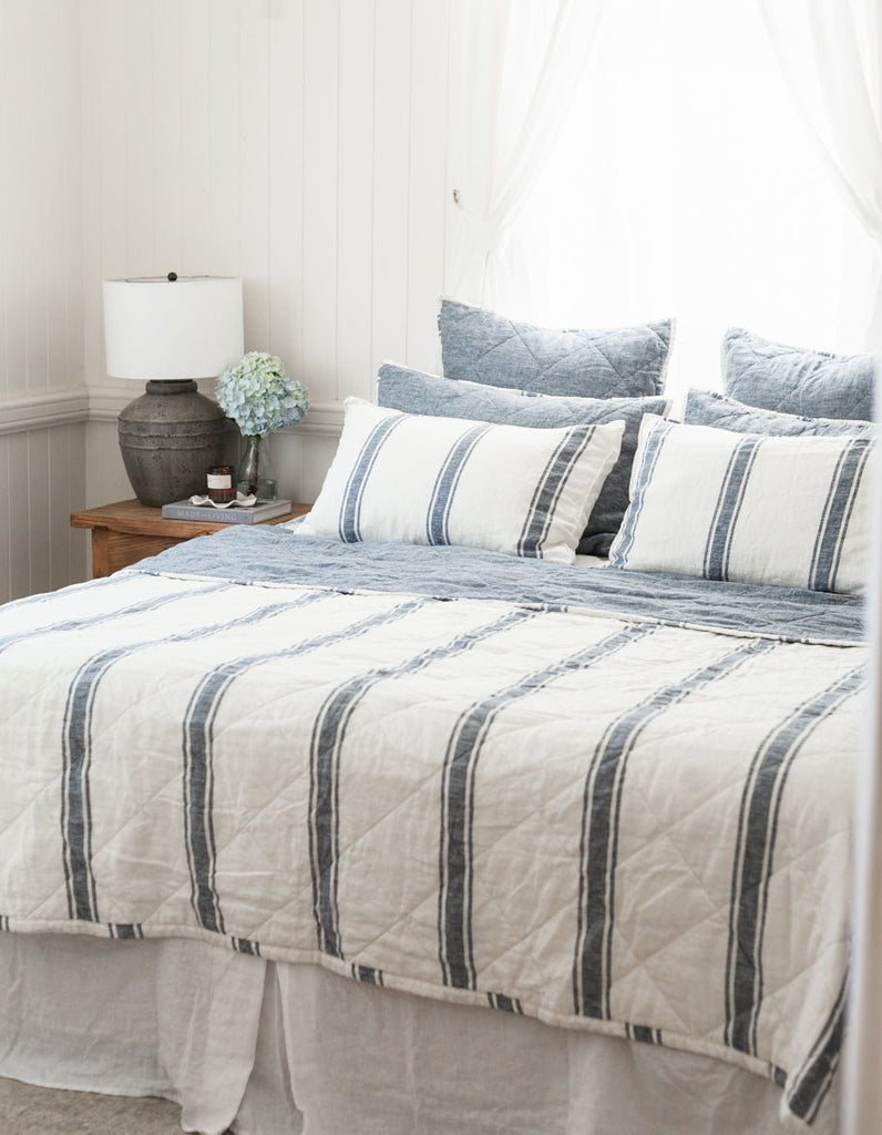 Linen Quilt - Indigo - Salt Living