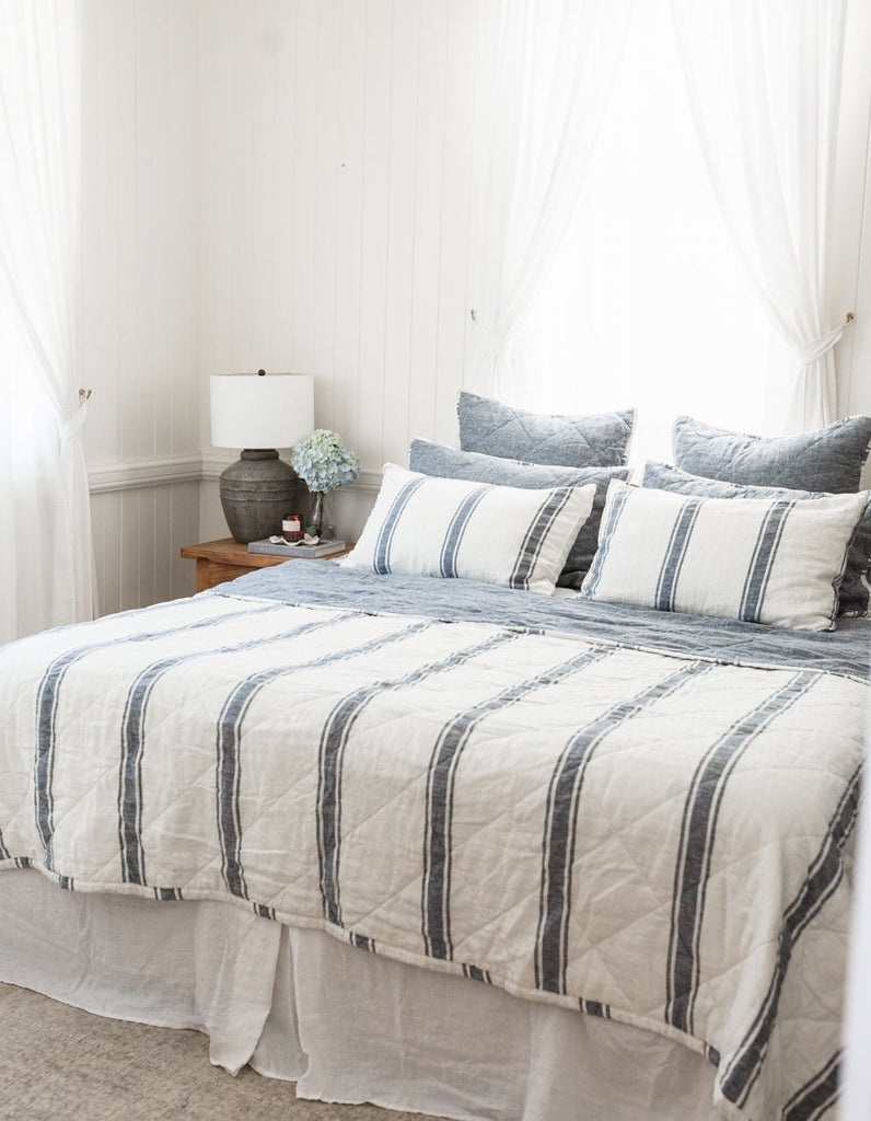 Linen Quilt - Indigo - Salt Living