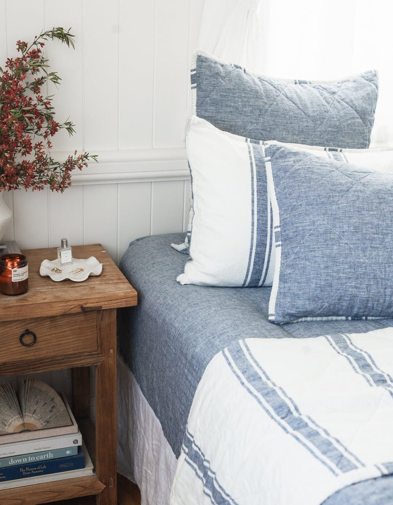 Linen Quilt - Indigo - Salt Living