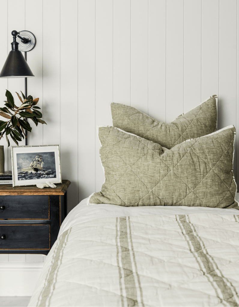 Linen Quilt - Kelp - Salt Living