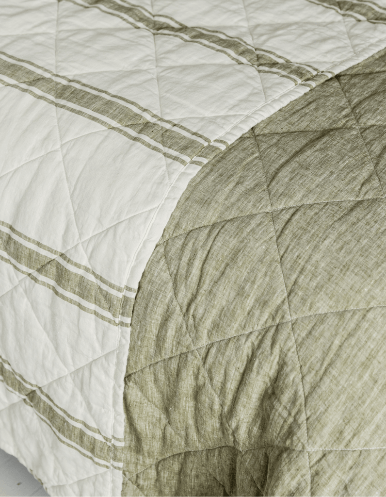 Linen Quilt - Kelp - Salt Living