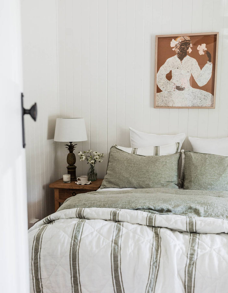 Linen Quilt - Kelp - Salt Living