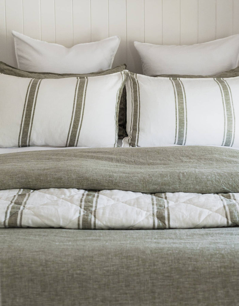 Linen Quilt - Kelp - Salt Living