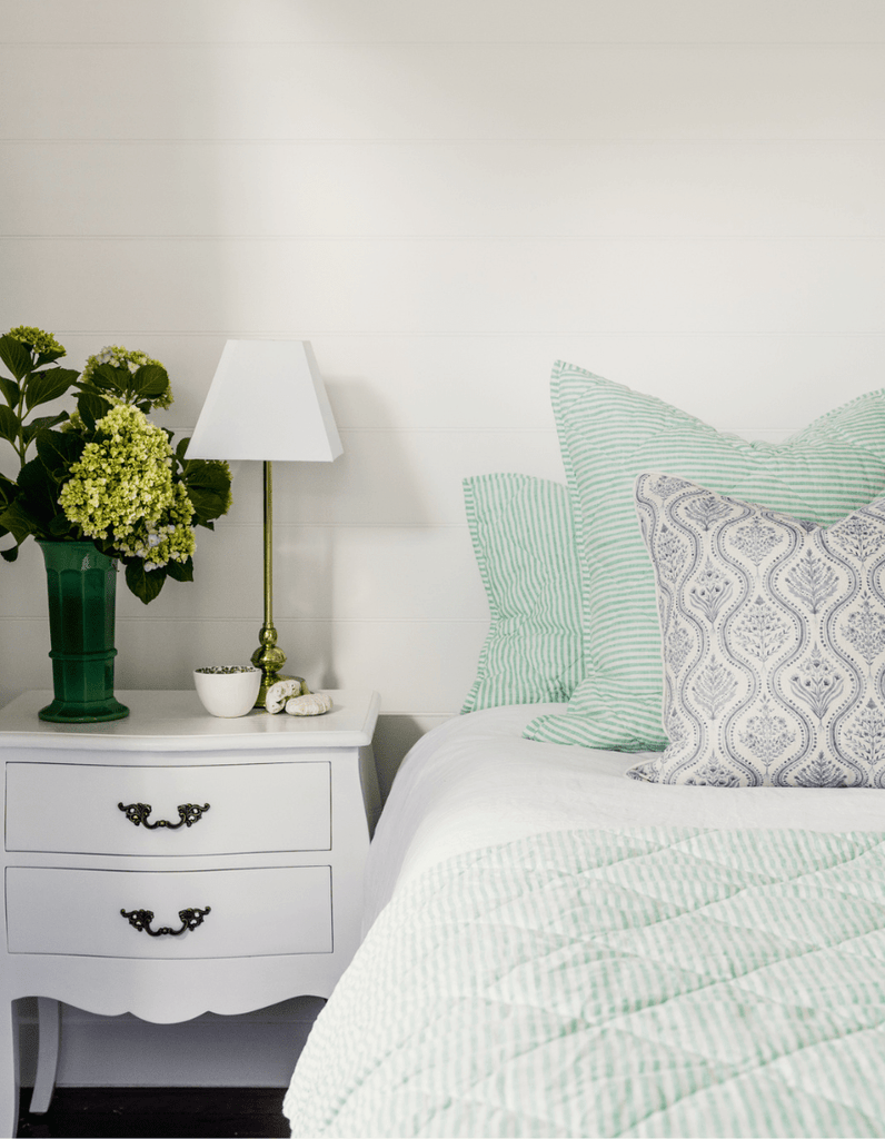 Linen Quilt - Sea Green - Salt Living