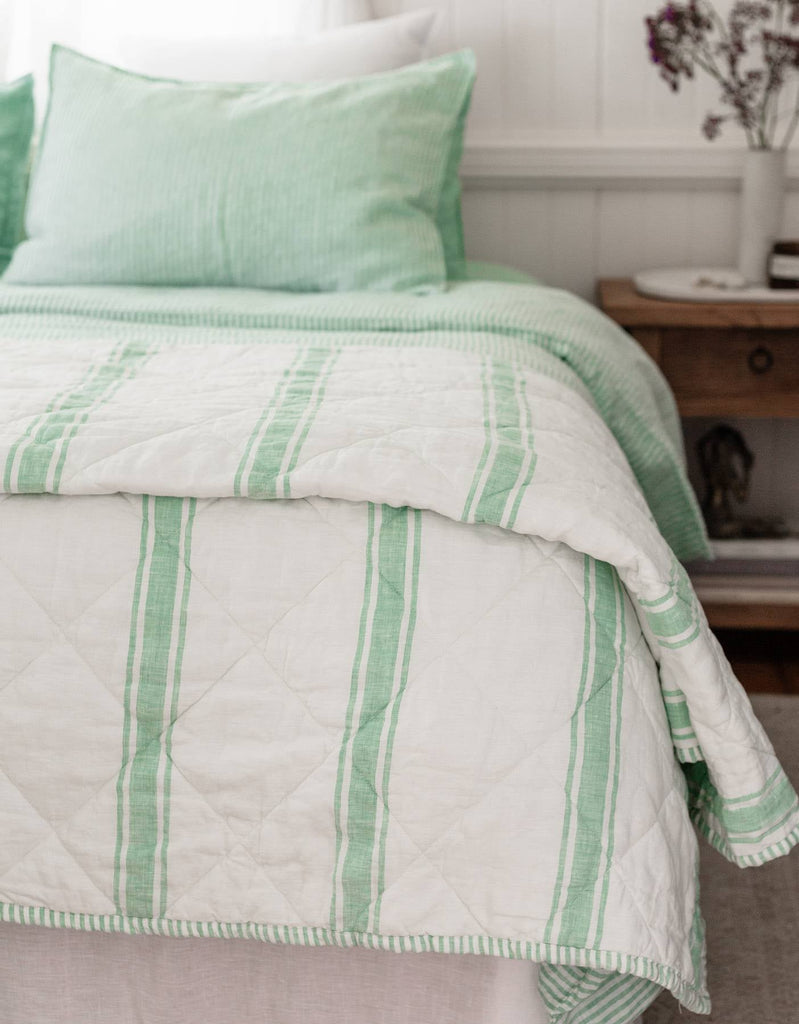 Linen Quilt - Sea Green - Salt Living