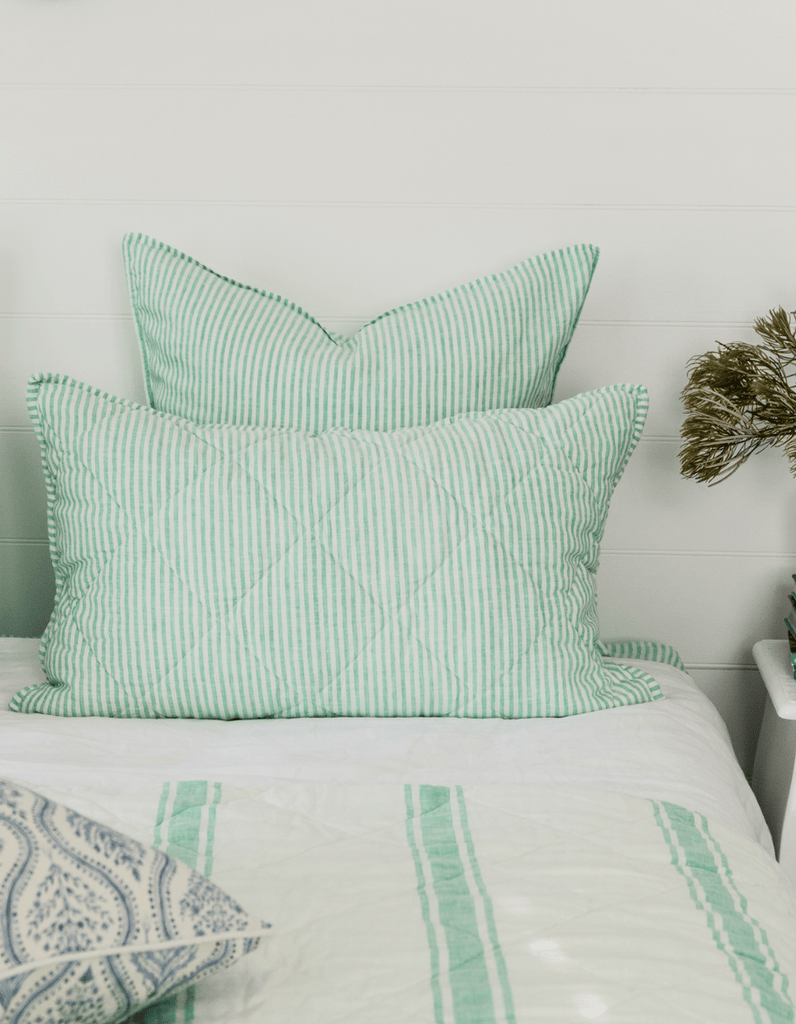 Linen Quilt - Sea Green - Salt Living