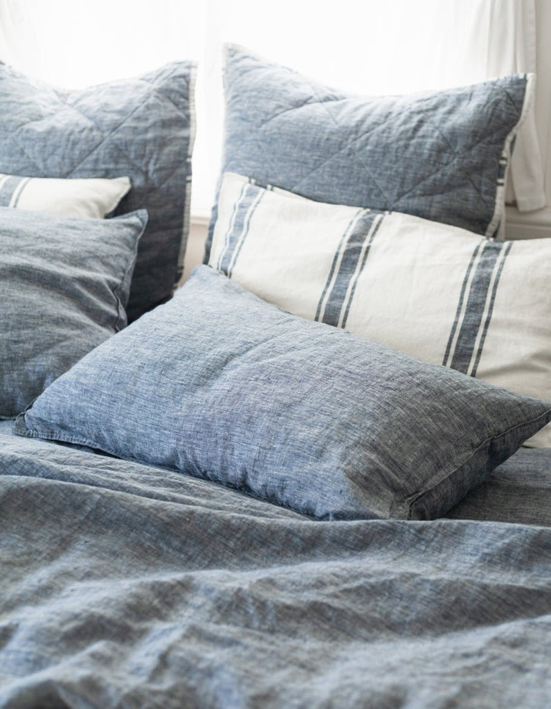 Linen Sheet Set - Indigo - Salt Living