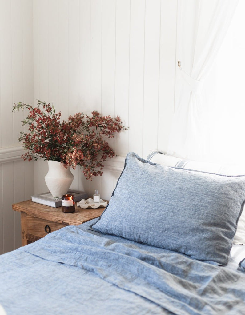 Linen Sheet Set - Indigo - Salt Living
