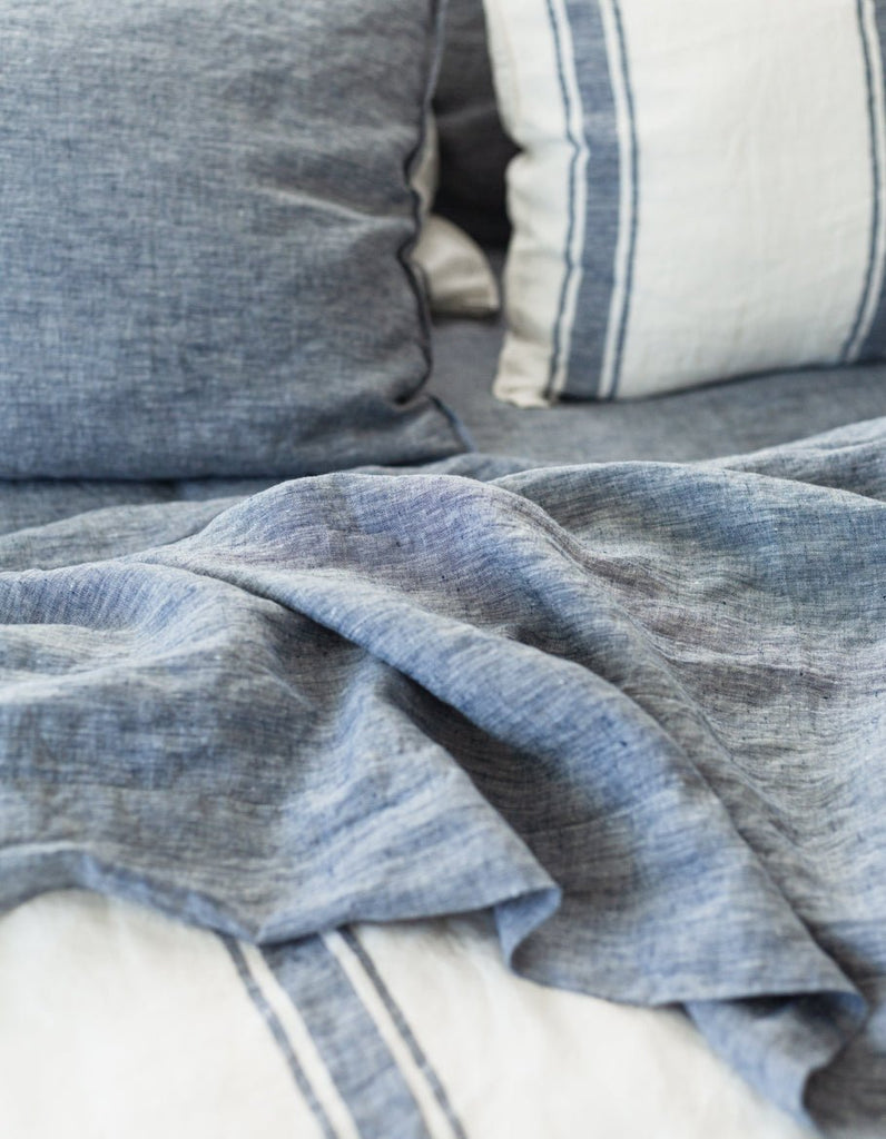 Linen Sheet Set - Indigo - Salt Living