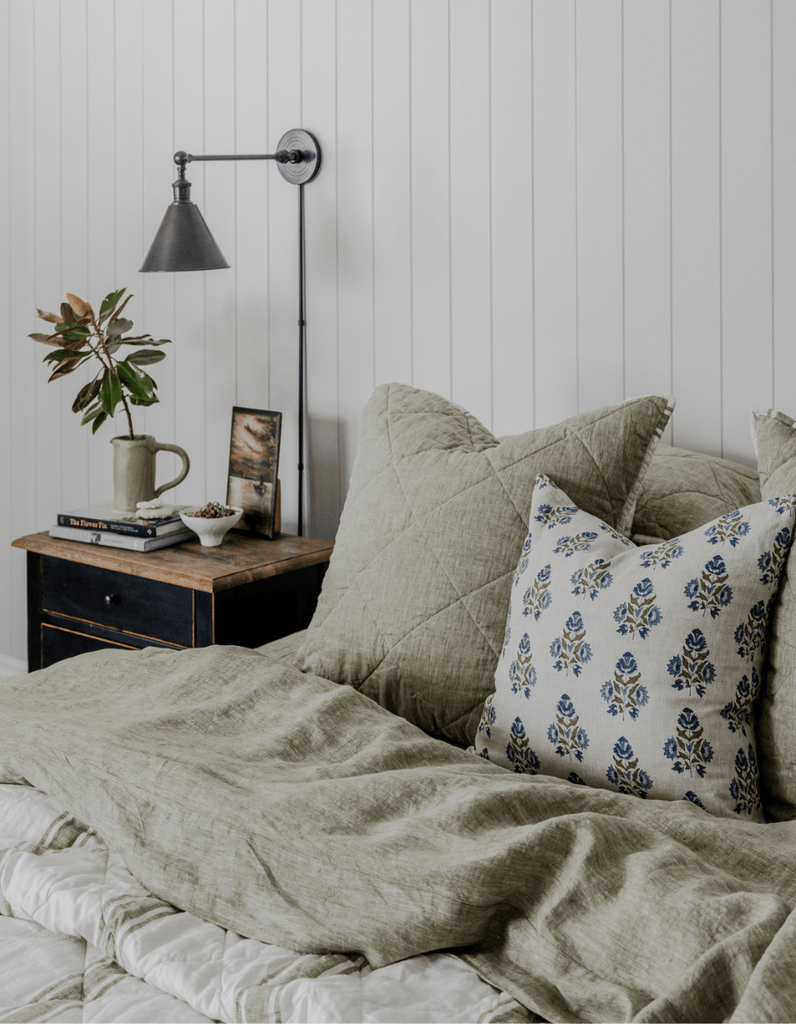 Linen Sheet Set - Kelp - Salt Living