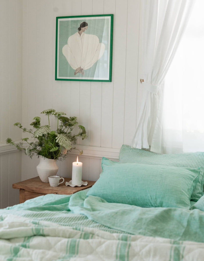 Linen Sheet Set - Sea Green - Salt Living