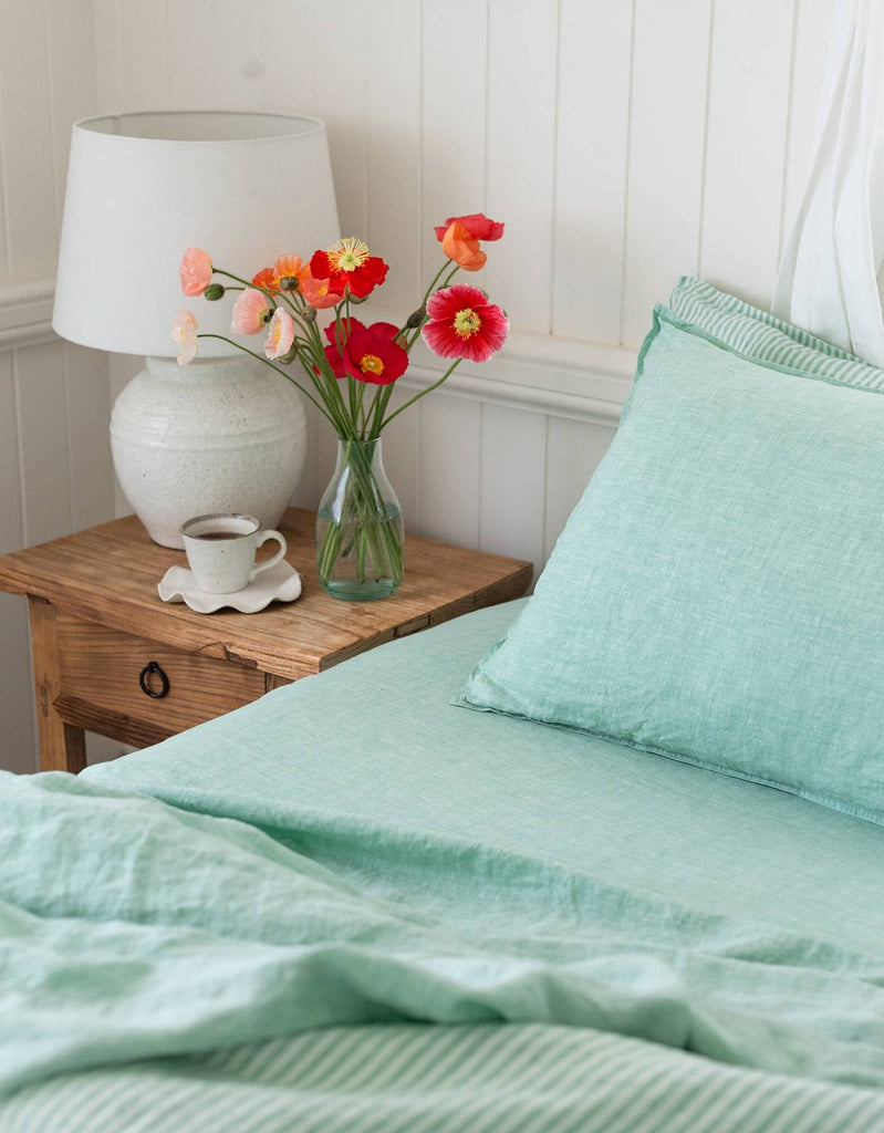 Linen Sheet Set - Sea Green - Salt Living