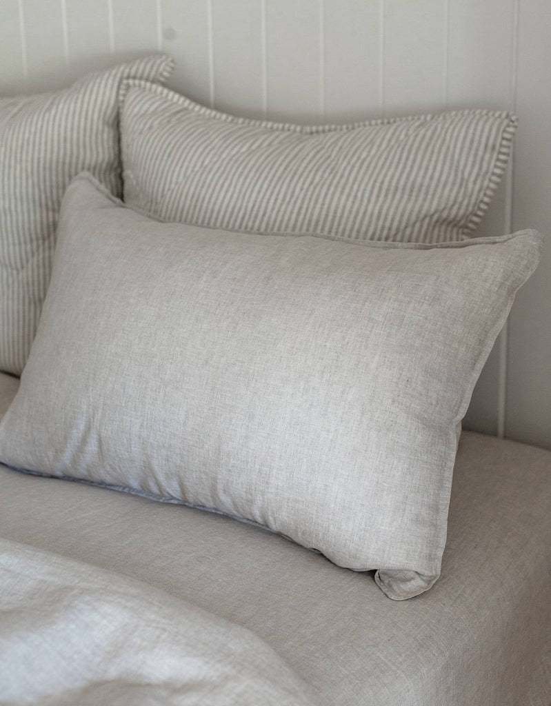  Fitted Sheet in Natural - Linen Bedding - Single to Super King