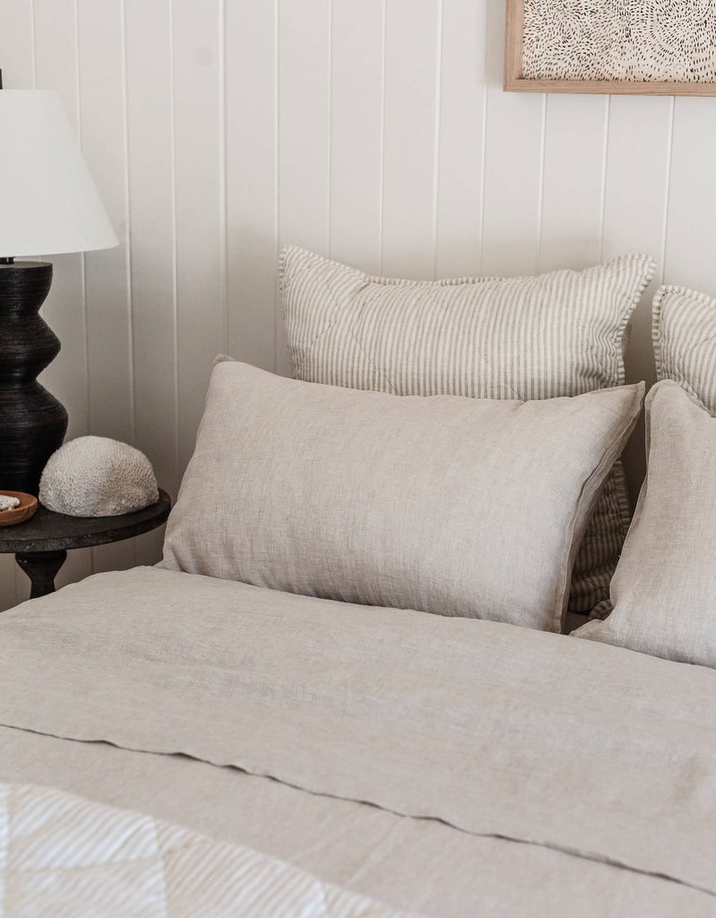 Sheet Set in Natural – Linen Bedding - Single to Super King