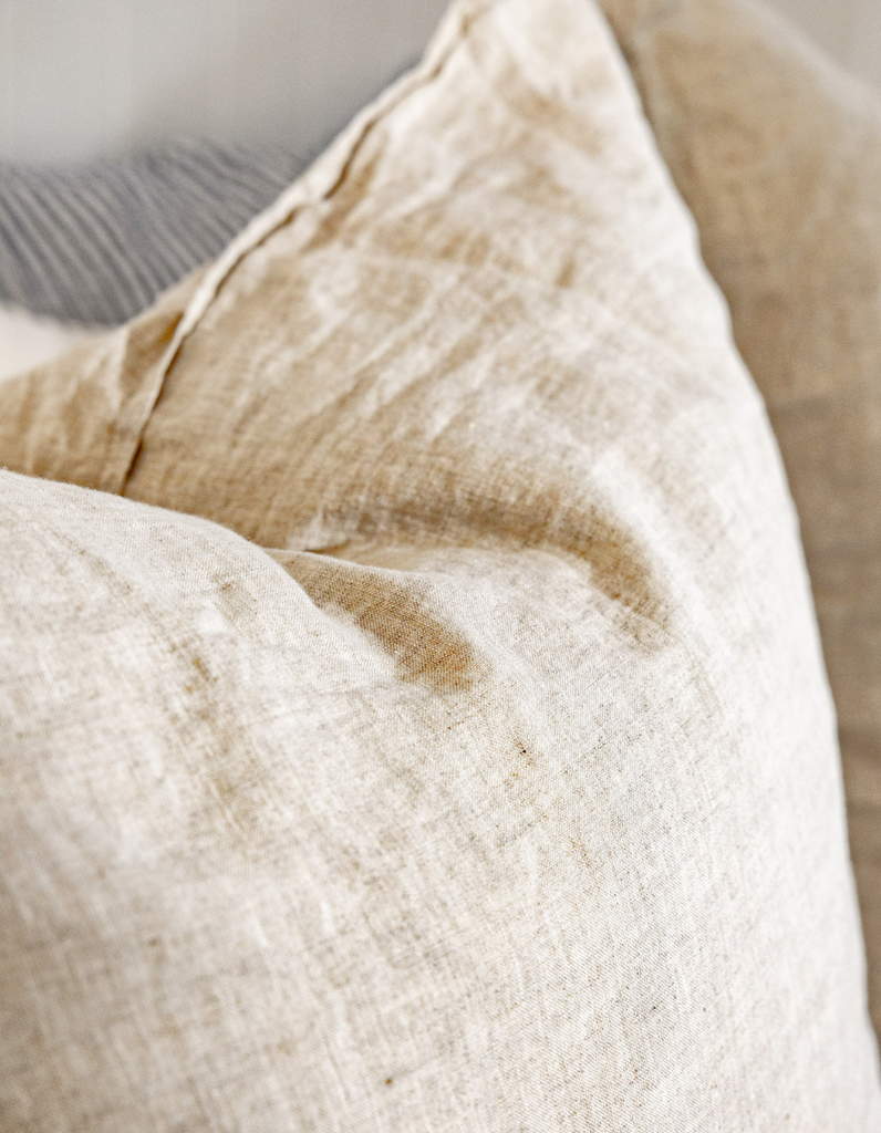  100% Linen European Pillowcases by Salt Living | Stripes Linen Euros