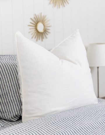  100% Linen European Pillowcases by Salt Living | Stripes Linen Euros