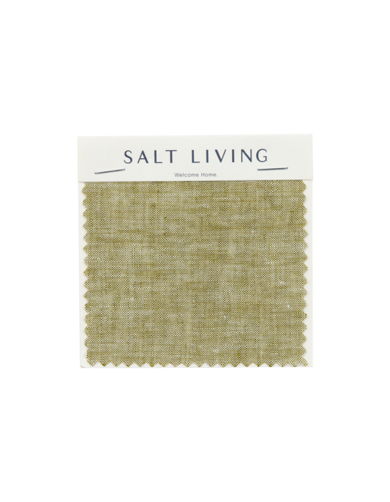 Linen Fitted Cot Sheet - Kelp by Salt Living
