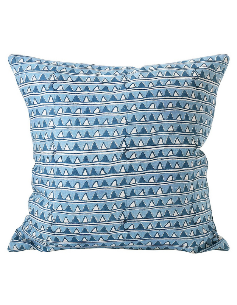 Salamanca Linen Cushion in Azure 50cm | Walter G Textiles