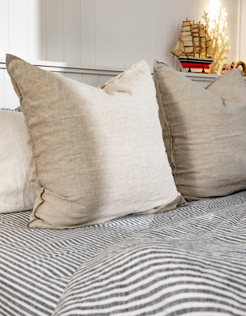 Natural Linen Euros | 100% Linen European Pillowcases by Salt Living 