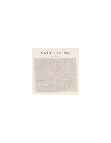 100%  Linen Fabric Swatch | Salt Living French Flax Linen